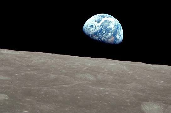 Earthrise from Apollo 8